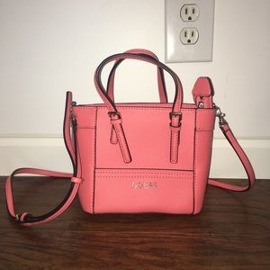 Guess Delaney Mini Tote Pink